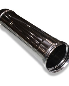 Chimney pipe 0.5m dia150mm single wall ext. f/JetMaster BGH